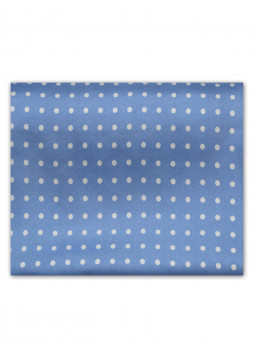 Scarf in pure silk with large polka dots