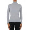 Sweater women turtleneck in 100% merino wool