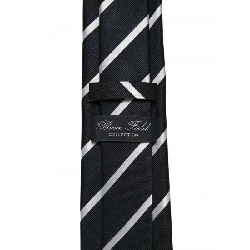 Tie in pure silk stripes