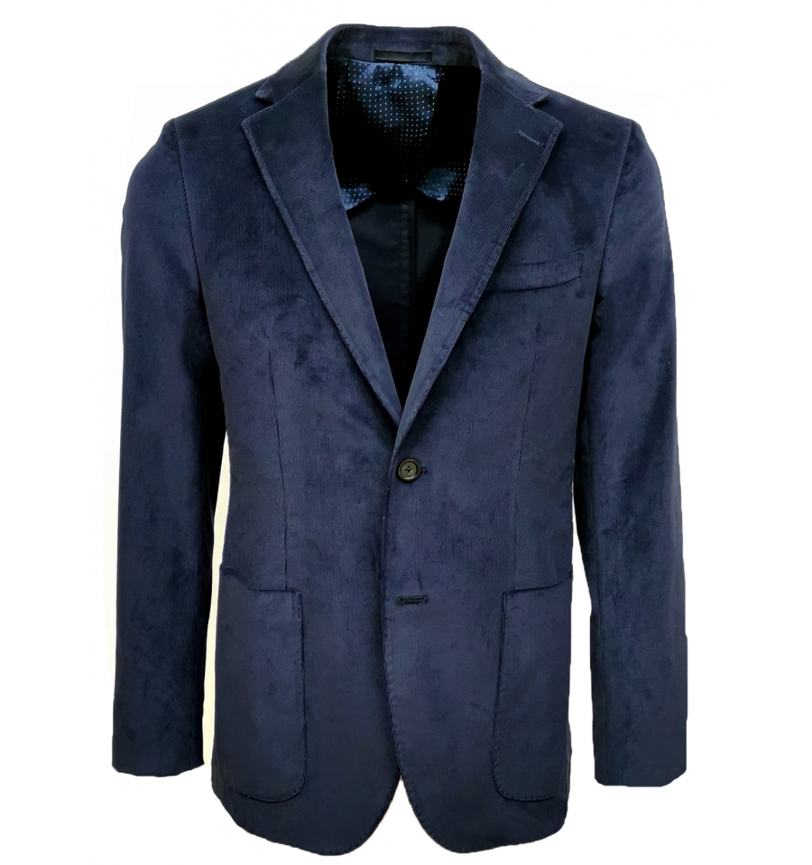 Veste homme Dan droite velours lisse