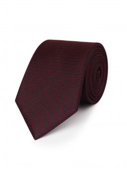 Cravate en pure soie au petit motif cachemire