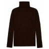 Sweater women turtleneck ribbed 100% merino wool