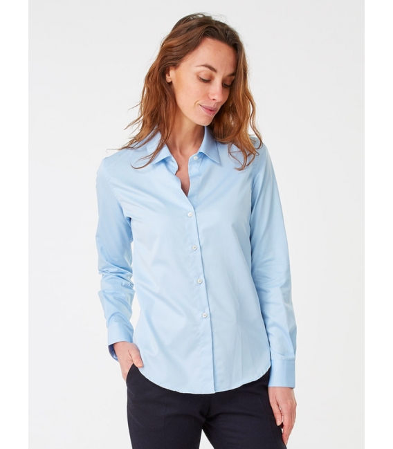 Blouse cinched kingdom with the deep neckline