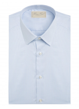 Shirt together with straight-cut cotton piqué