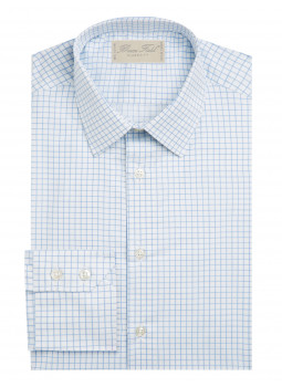 Shirt straight cut pure cotton striped Shirt straight cut pure cotton striped