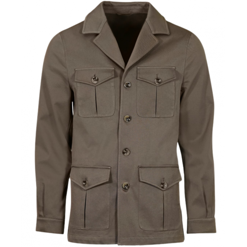 Adjusted Pure Cotton Safari Jacket Stan